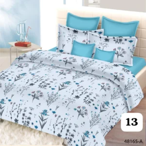 GREY_SUPERKINGSIZE_FLORAL_COTTON_DOUBLEBEDSHEET