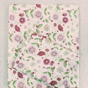 peach_pink_floral_cotton_double_bedsheet