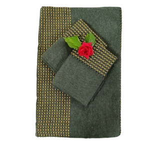 green_handloom_double_bedsheet