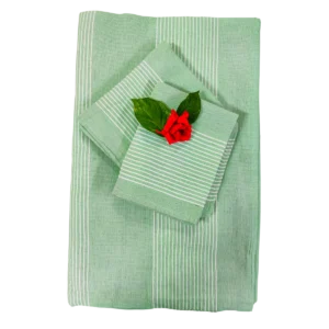 pista_green_handloom_double_bedsheet