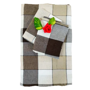 beige_brown_handloom_double_bedsheet