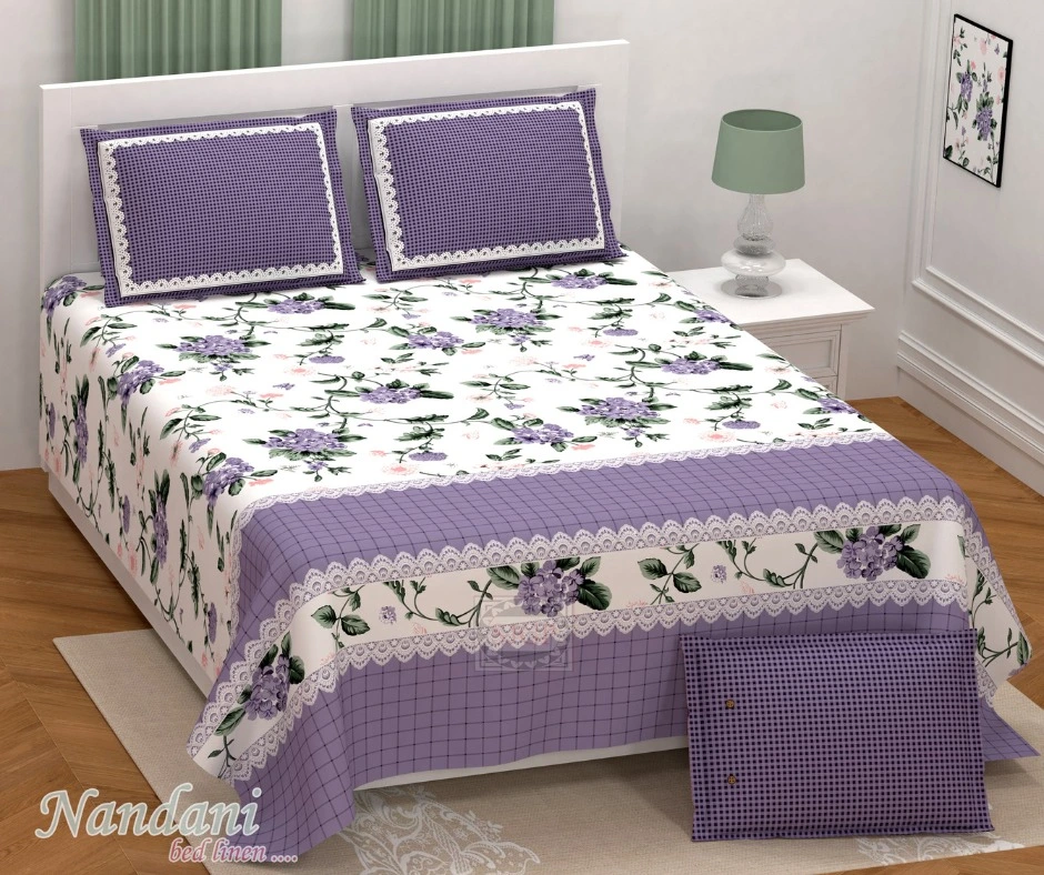 purple_white_superkingsize_cotton_bedsheet