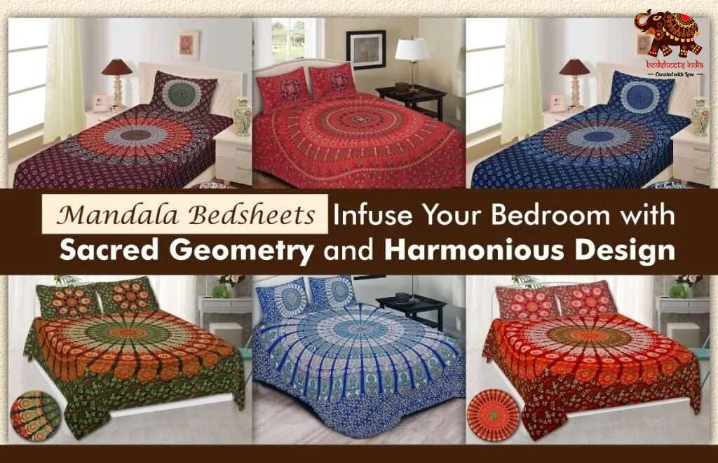 Mandala Bedsheets: Infuse Your Bedroom with Sacred Geometry and Harmonious Design