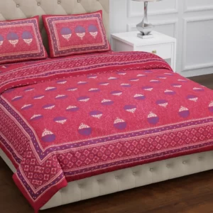 magenta)blue_cotton_bedsheet_kingsize