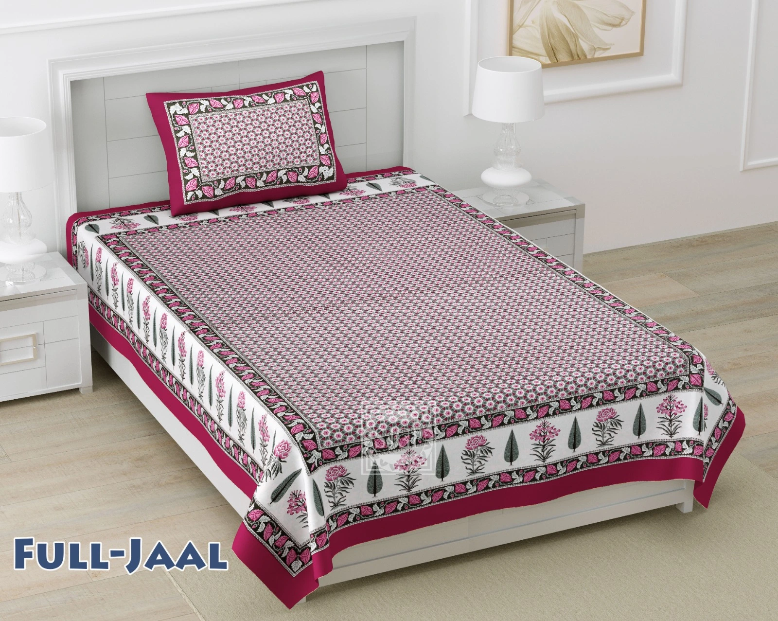 maroon_all_over_single_bedsheet_cotton
