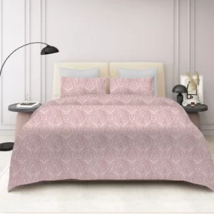 peach_satin_superkingsize_cotton_bedsheet