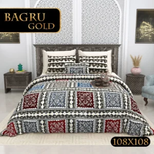 grey_maroon_bagru_superkingsize_double_bedsheet