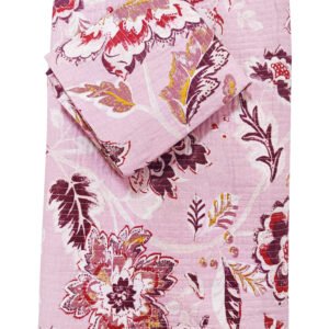 pink maroon quilted bedcover