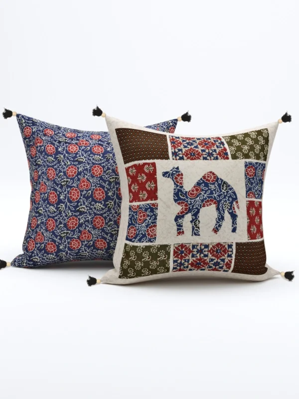 camel print cushion covers