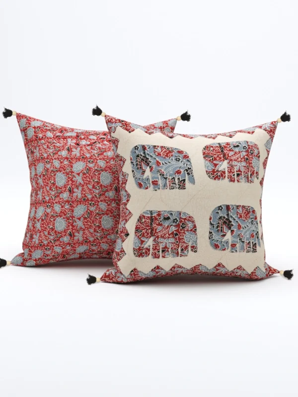 elephant print cushion