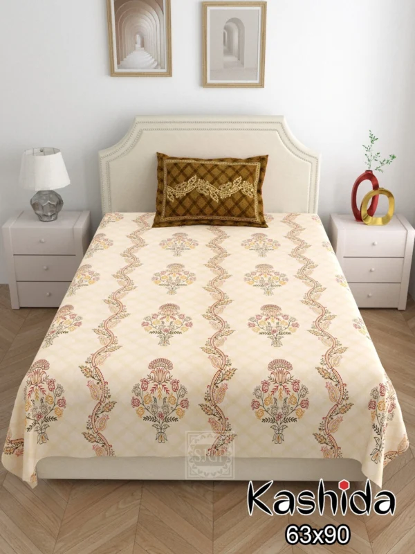 beige_brown_single_cotton_bedsheet