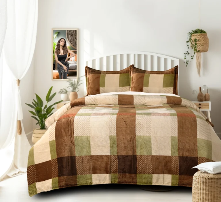 1 / 1 – brown_light_green_warm_bedsheet.