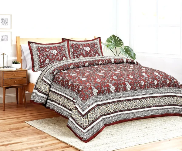 cotton_superkingsize_cotton_bedsheet_brown_cream