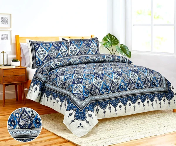 mixed_cotton_bedsheet_shades_of blue