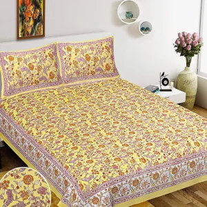 yellow_mustard_brown_cotton_bedshee