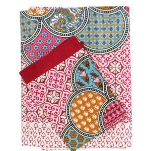 pink_maroon_cotton_single_bedshheet
