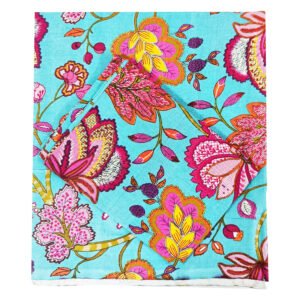 BLUE MAGENTA SINGLE BEDSHEET