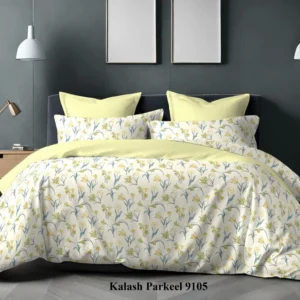 white_yellow_percale_superkingsize_cotton_double_bedsheet