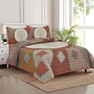 shades_of_brown_circular_printcotton_double_bedsheet