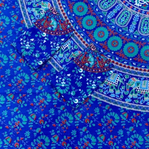 BLUE_TURQUOISE_MANDALA_DOUBLE_BEDSHEET
