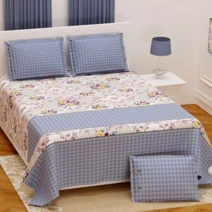 blue_white_cotton_twill_double_bedsheet