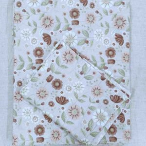 cream_pink_brown_double_bedsheet_cotton