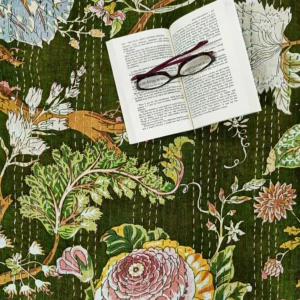 dark_green_kantha_double_bedcover