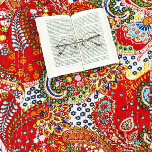 red_kantha_double_bedcover