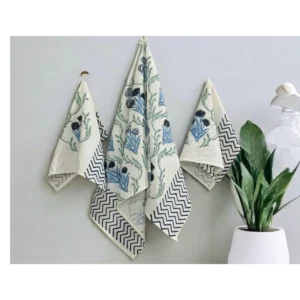 handblock_blue_white__towel_set