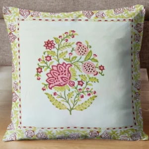 green_white_pink_handblock_canvas_cushion_covers
