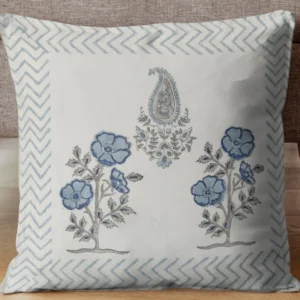 white_blue_handblock_cushion_cover