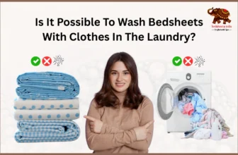 Is it possible to wash bedsheets with clothes in the laundry?