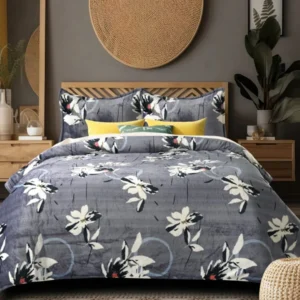 grey_white_and black _warm_ bedsheet