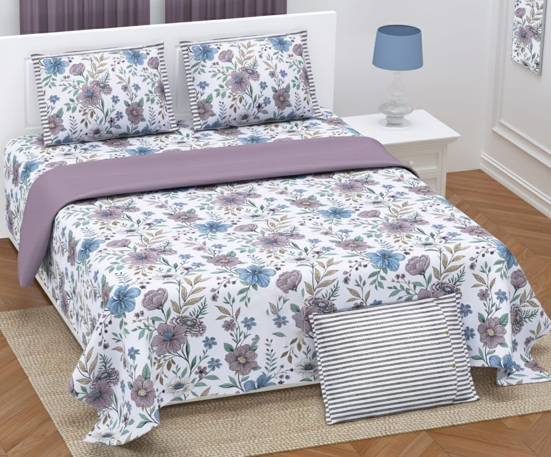 lavender_twill_blue_purple1_cotton_twill_superkingsize_double_bedsheet