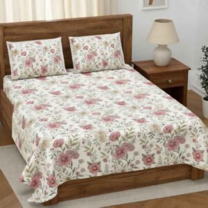 peach_twill_cptton_superkingsize_double_bedsheet