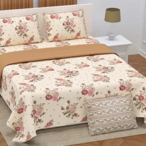 peach_maroon_twill_cotton_superkingsize_double_bedsheet