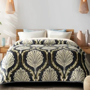 cream_brown_green_warm_bedsheet