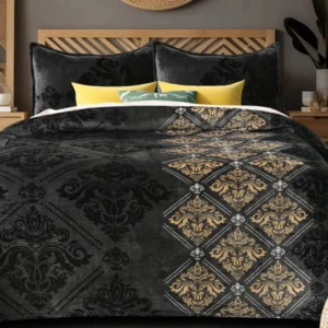 grey_brown_flannel_warm_bedsheet