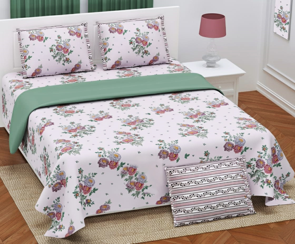 white_purple_f;loral_twill_superkingsize_bedseet