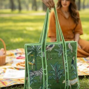 green_quilted_tote_bag