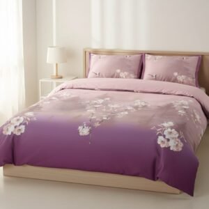 pink _cotton_digital_print_double_bedsheet