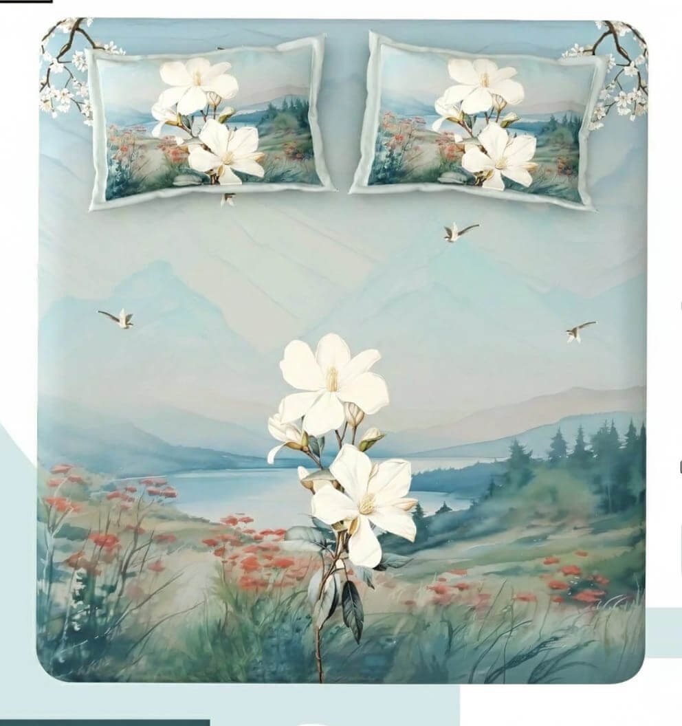 grey_blue_white_digital_print_double_twill_bedsheet