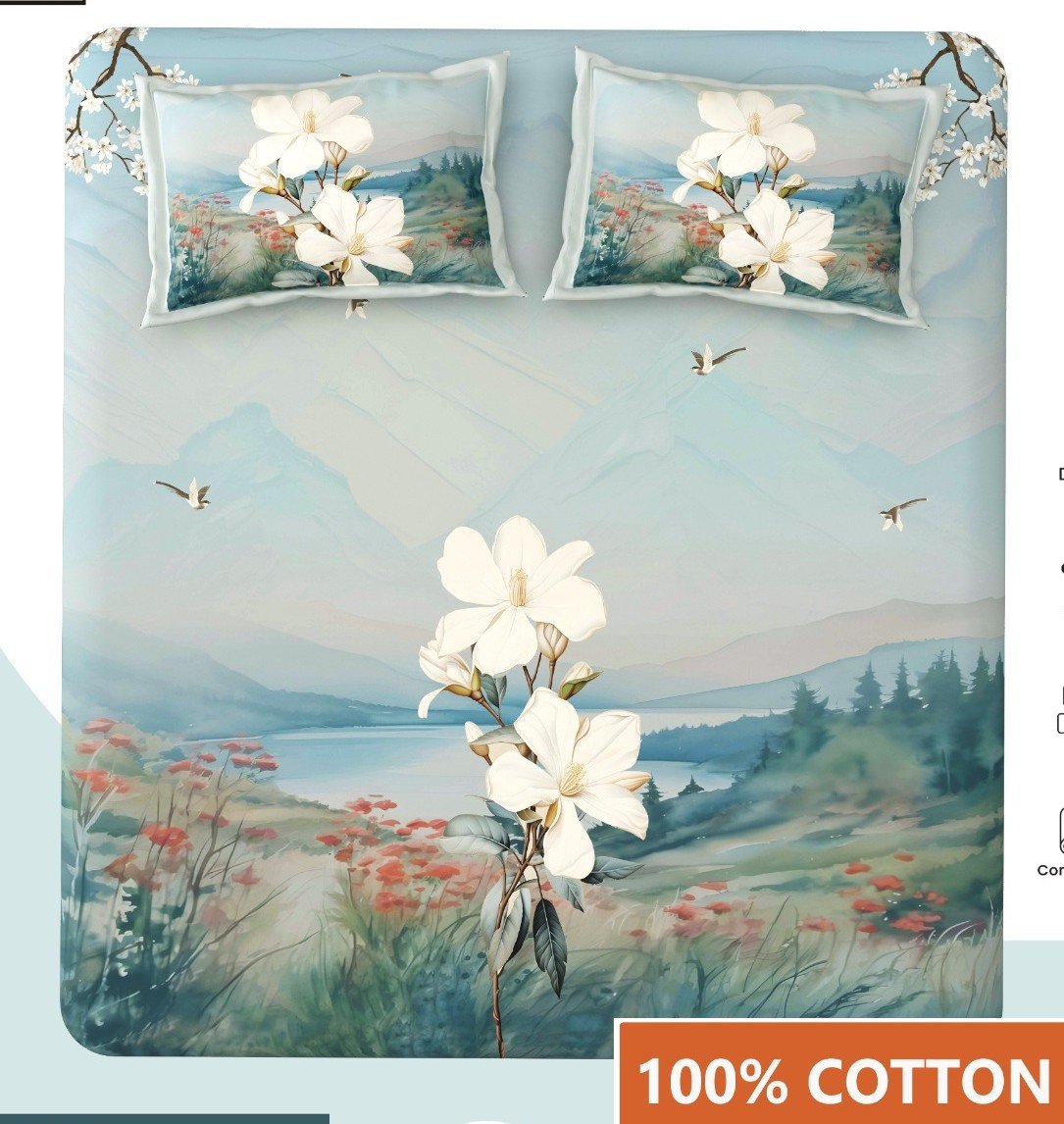 grey_blue_white_digital_print_double_twill_bedsheet