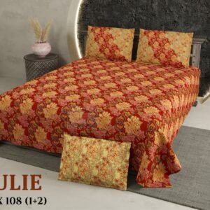 maroon_beige_queen_double_bedsheet