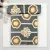 Beautiful print glazed cotton bedsheet in shades of orange and white on grey