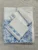 Exquisite designer blue and white patchwork and embroidery double bedsheet and two pillow covers in pure poplin