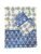 Exquisite floral booti  print in blue on cream pure cotton double bedsheet and two pillow covers
