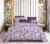 premium cotton bedsheet set and premium cambric cotton double dohar in purple and white