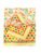 Exquisite print in yellow, orange, green on cream pure cotton double bedsheet and two pillow covers