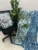 premium cotton bedsheet set and premium cotton double dohar in dark blue and white